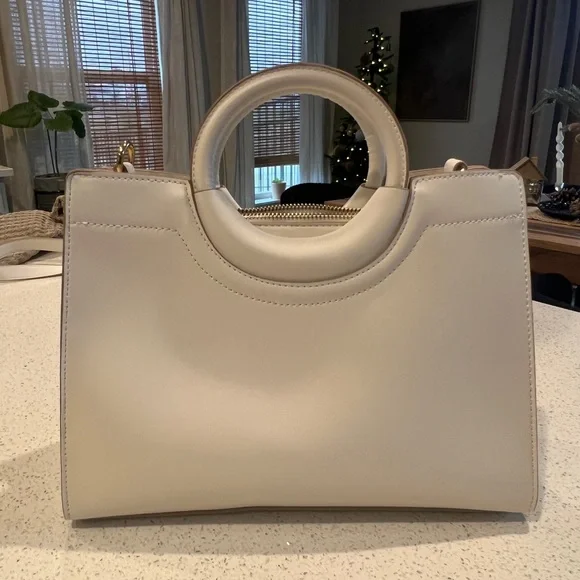 Nanette Lepore Robinne Round Handle White Handbag - Picture 4 of 7